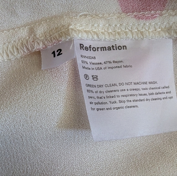 NWT Reformation Yves Polka Dot Mini Dress – Retro Coquette Feminine - Size 12 - Picture 8 of 8